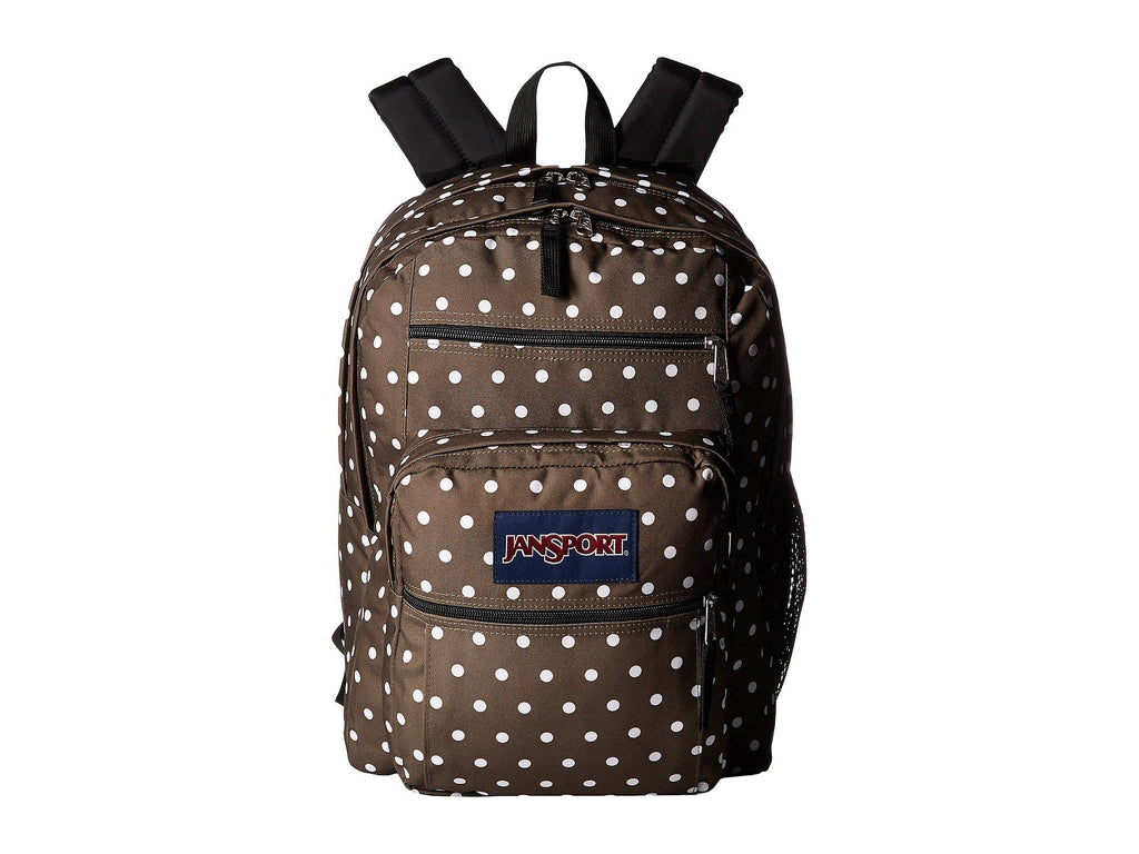 JanSport Big Student Backpack, Green Machine/White Dots - backpacks4less.com