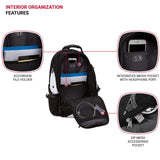 SWISSGEAR Large ScanSmart Laptop Backpack | TSA-Friendly Carry-on | Travel, Work, School | Men's and Women's - Black/White - backpacks4less.com