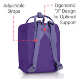 Fjallraven - Kanken Mini Classic Backpack for Everyday, Purple/Violet - backpacks4less.com