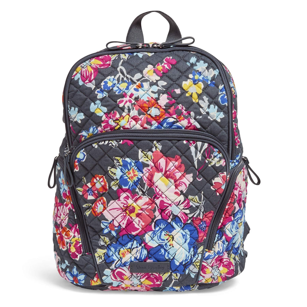 Vera Bradley Hadley Backpack, Signature Cotton, pretty Posies - backpacks4less.com