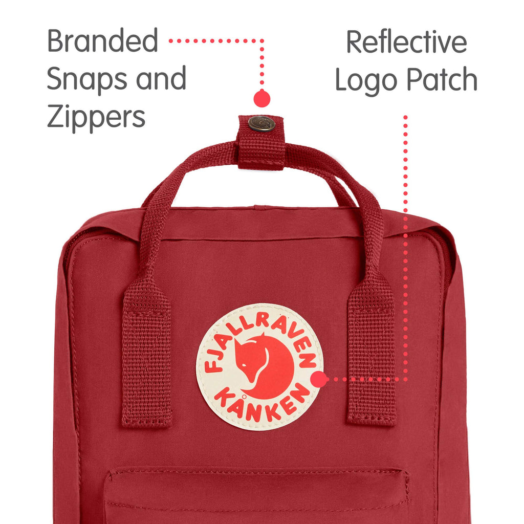 Fjallraven - Kanken Mini Classic Backpack for Everyday, Deep Red - backpacks4less.com