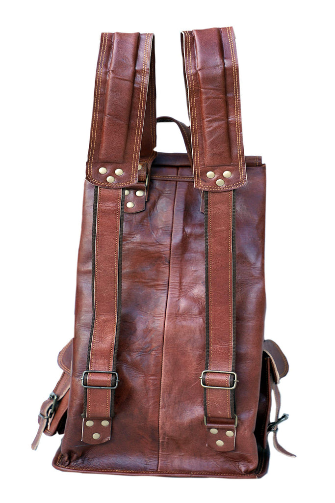Rustic hotsell leather backpack