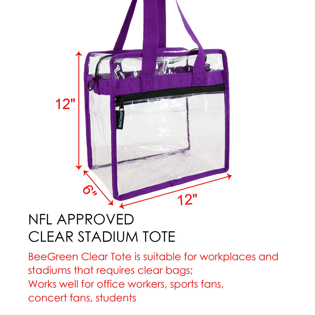 Clear Tote Bag Stadium Approved, Stadium Security Travel Gym Clear Bag,  Sports Games, Work, School Concerts