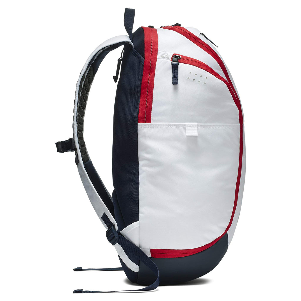 nike backpacks red white blue Nike Hoops Elite Hoops Pro Basketball Backpack White/Obsidian/Red