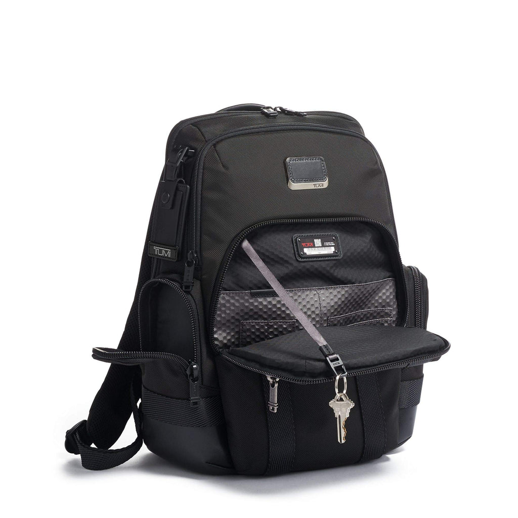 TUMI - Alpha Bravo Nathan Laptop Backpack - 15 Inch Computer Bag for Men and Women - Black - backpacks4less.com