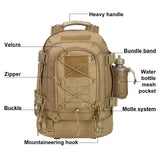 Military Expandable Travel Backpack Tactical Waterproof Work Backpack for Men(TAN) - backpacks4less.com