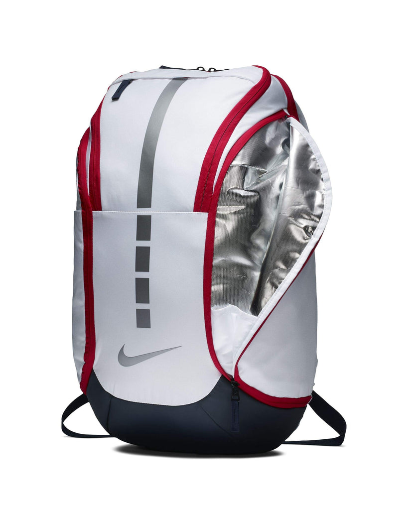 nike backpacks red white Nike Hoops Elite Hoops Pro Basketball Backpack White/Obsidian/Red