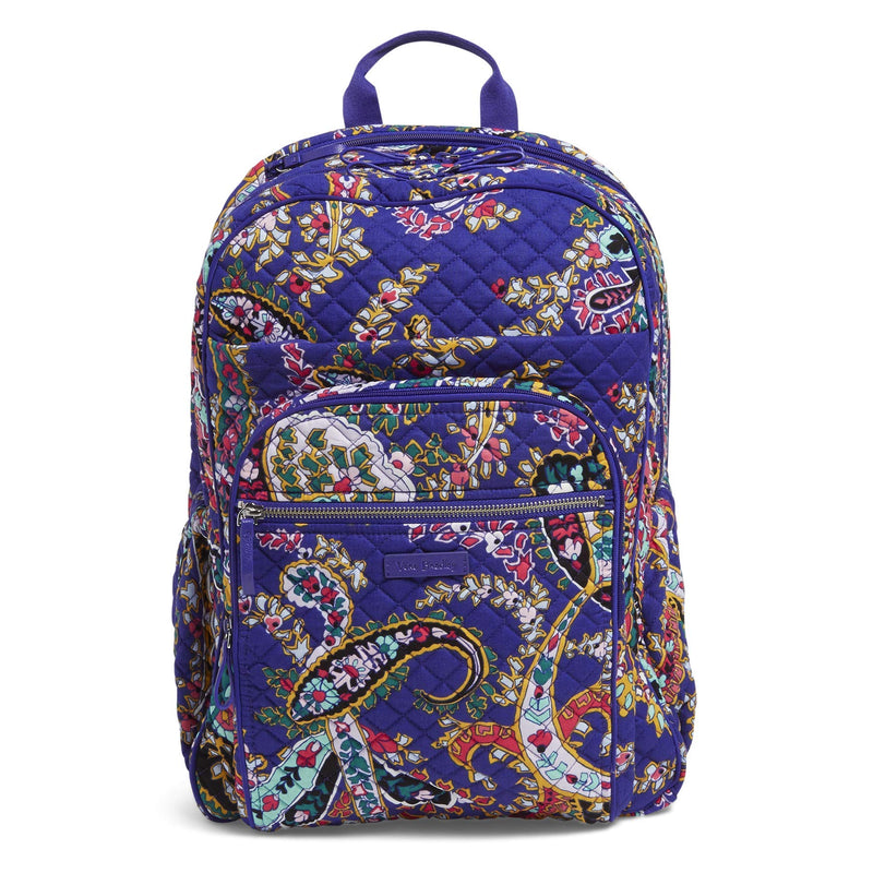 Vera Bradley Signature Cotton XL Campus, Romantic Paisley - backpacks4less.com