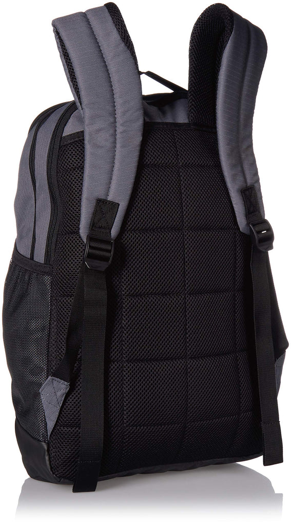 Nike Brasilia Medium Training Backpack, Nike Backpack for Women and Men with Secure Storage & Water Resistant Coating, Flint Grey/Black/White - backpacks4less.com