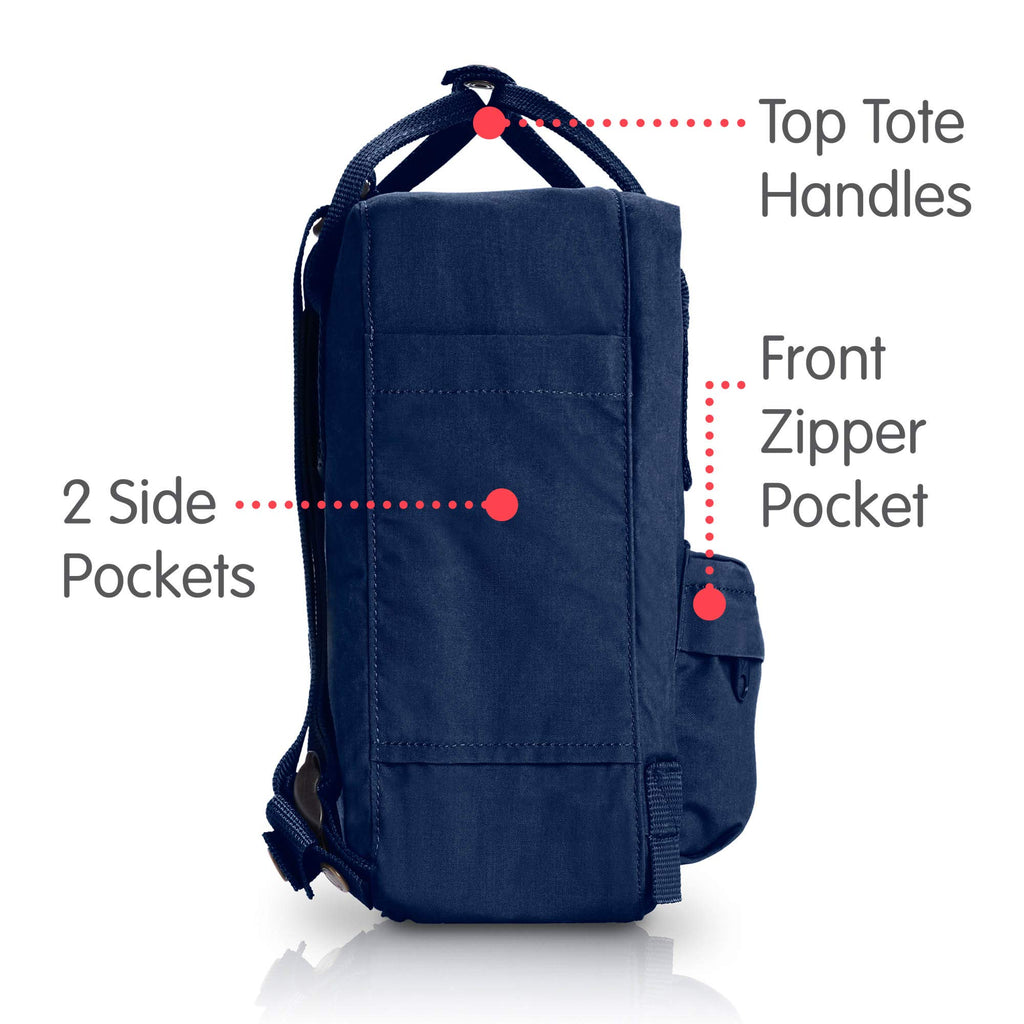 Fjallraven - Kanken Mini Classic Backpack for Everyday, Navy - backpacks4less.com