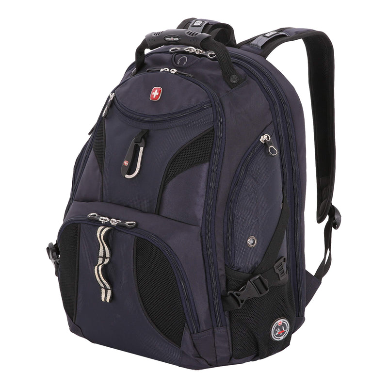 SwissGear SA1923 Noir Satin TSA Friendly ScanSmart Laptop Backpack - Fits Most 15 Inch Laptops and Tablets - backpacks4less.com