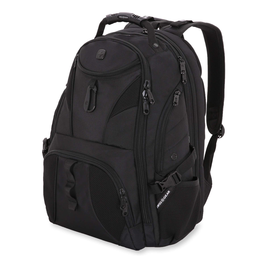 SWISSGEAR Travel Gear 1900 Scansmart TSA Laptop Backpack Black/Black - backpacks4less.com