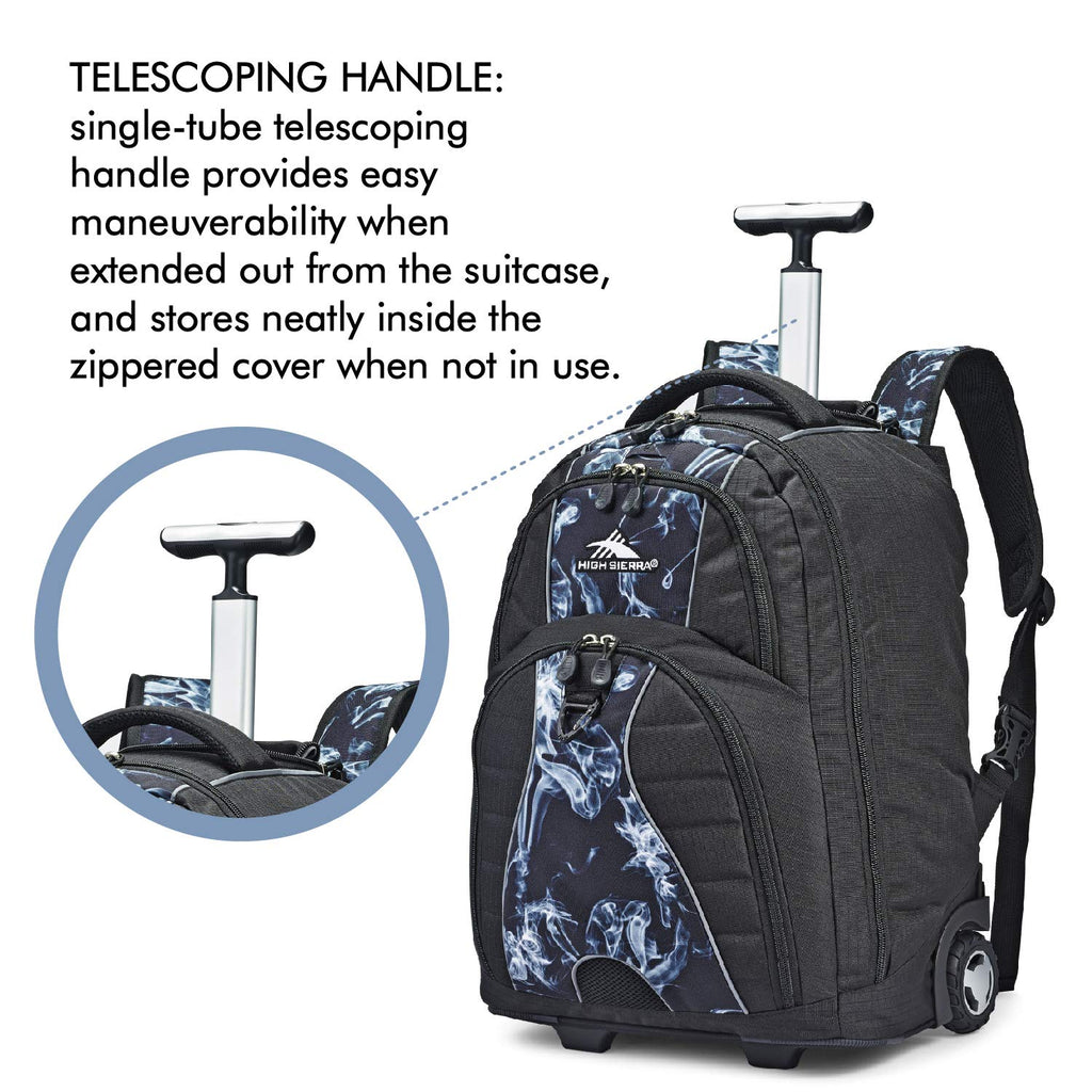 High Sierra Freewheel Wheeled Laptop Backpack, 15-inch Student Laptop –