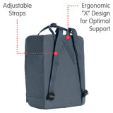 Fjallraven - Kanken Classic Backpack for Everyday, Dusk - backpacks4less.com