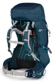 Osprey Packs Pack Aura Ag 65 Backpack, Challenge Blue, X-Small - backpacks4less.com