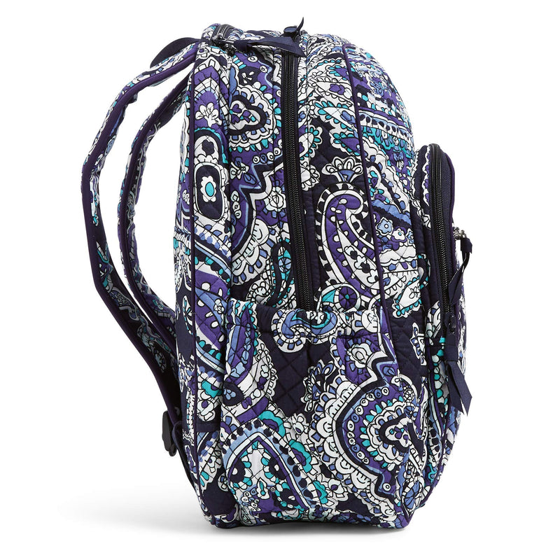 Vera Bradley Signature Cotton Campus, Deep Night Paisley - backpacks4less.com