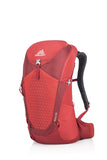 Gregory Mountain Products Zulu 30 Liter Men's Hiking Daypack, Fiery Red, Small/Medium - backpacks4less.com