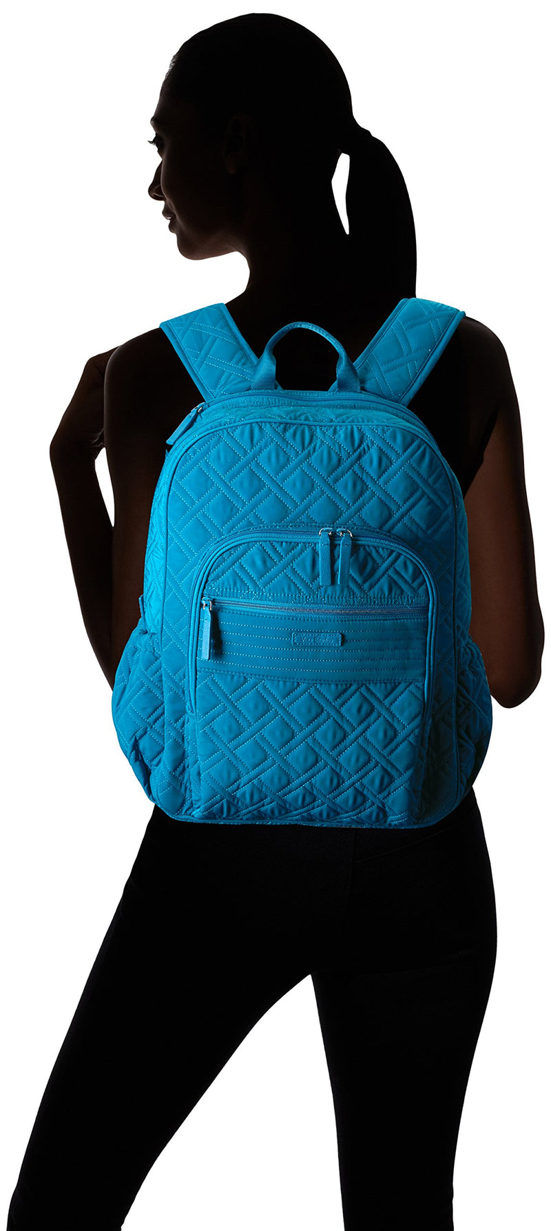Vera Bradley Iconic Campus Microfiber, Bahama Bay - backpacks4less.com