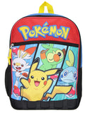 Pokemon Sword and Shield Starters Molded Bottom 16" Backpack