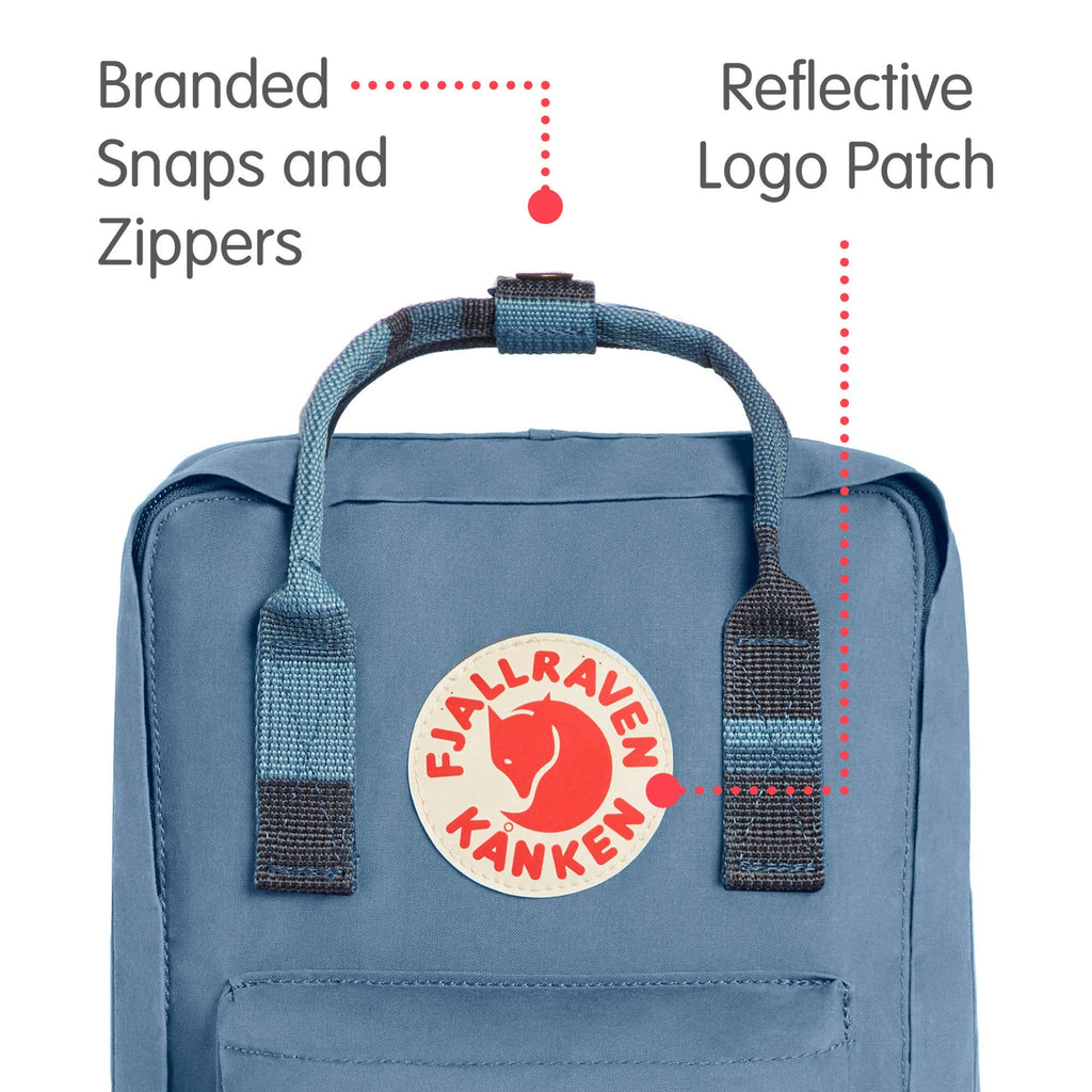 Zaino Fjällräven Kånken Mini Unisex - Blu Ridge, 20x13x29cm, Poliestere - Foto 6
