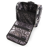 BEBE Valentina-Wheeled Under The Seat Carry-on Bag, Floral Black, ONE Size