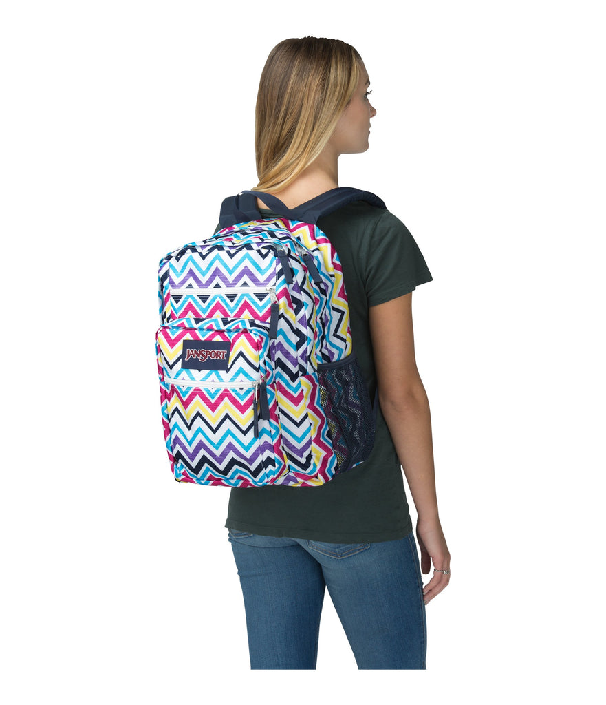 jansport backpack big student chevron a dedicated laptop sleeve helps keep your electronics safe JanSport Unisex Big Student Backpack