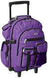 Everest Deluxe Wheeled Backpack, Dark Purple, One Size - backpacks4less.com