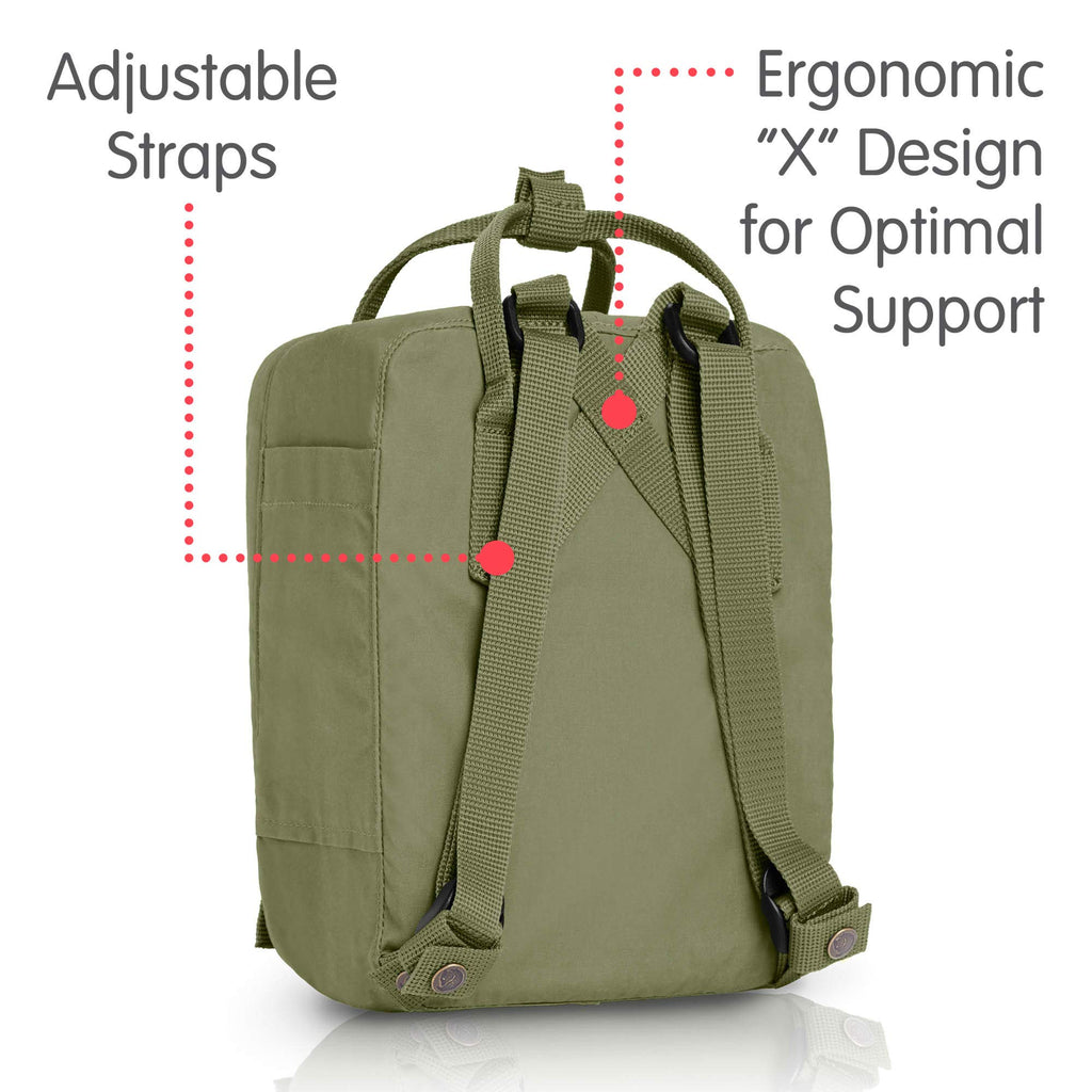 Fjallraven - Kanken Mini Classic Backpack for Everyday, Green - backpacks4less.com