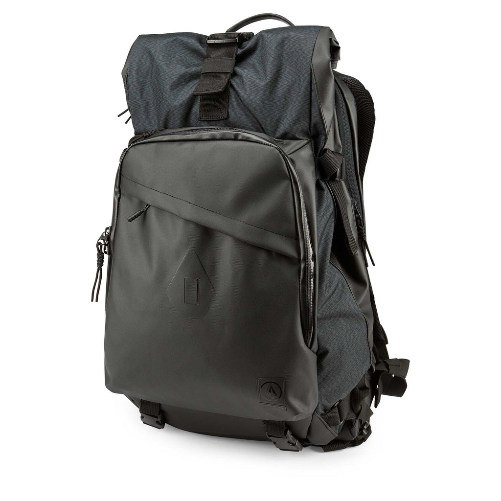 Volcom Men's Mod Tech Waterproof Surf Backpack Bag, Black Combo, One Size - backpacks4less.com