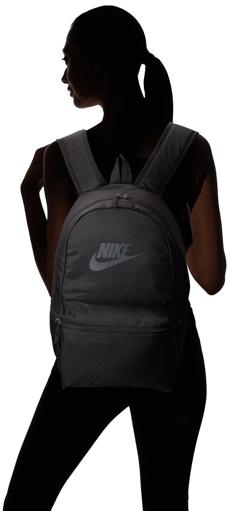 NIKE Heritage Backpack, Black/Black/Anthracite, One Size - backpacks4less.com