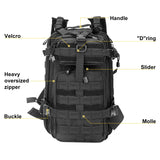 Military Tactical Backpack 30L Hiking Backpack for Travel Camping Trekking - backpacks4less.com