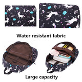 School Backpack for Girls Kids Boys Laptop School Bags Bookbags Set (Black-T02) - backpacks4less.com