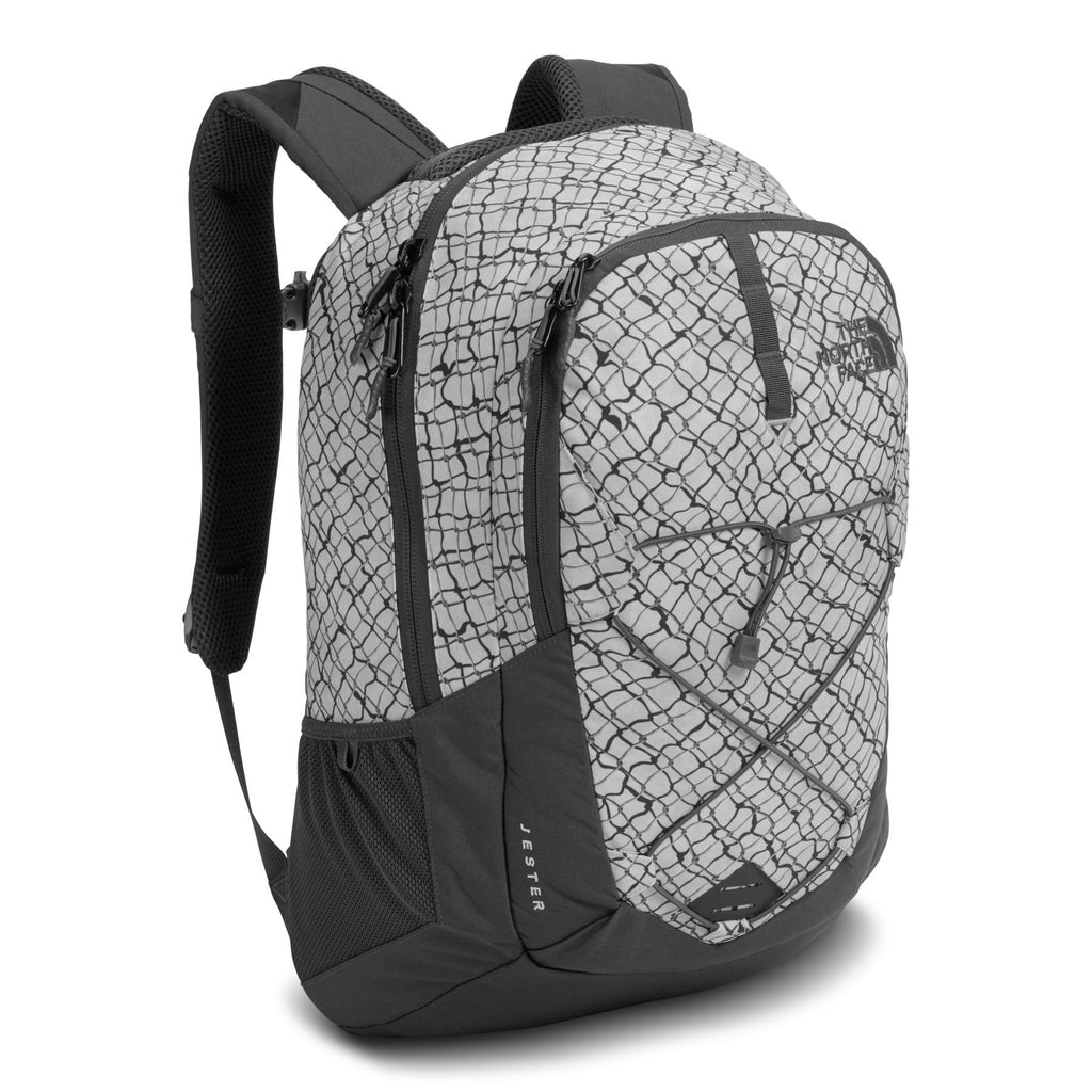 north face backpack printed The North Face Jester Backpack, Lunar Ice Grey Chainlink Print