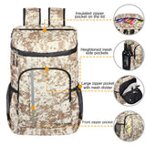 SEEHONOR Insulated Cooler Backpack Leakproof Soft Cooler Bag Lightweight Backpack with Cooler for Lunch Picnic Hiking Camping Beach Park Day Trips, 30 Cans (Camouflage) - backpacks4less.com