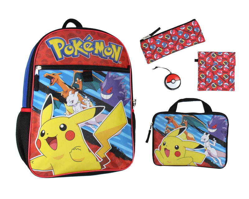 Pokemon 16" Backpack 5PC Combo Set