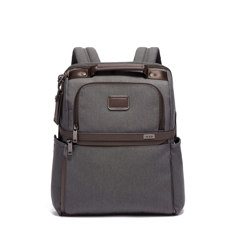 TUMI - Alpha 3 Slim Solutions Laptop Brief Pack - 15 Inch Computer Backpack for Men and Women - Anthracite - backpacks4less.com