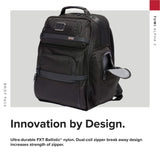 TUMI - Alpha 3 Brief Pack - 15 Inch Computer Backpack for Men and Women - Black - backpacks4less.com