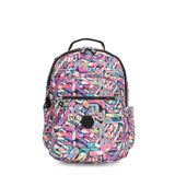 Kipling Seoul Large 15" Laptop Printed Backpack Wild Melody - backpacks4less.com