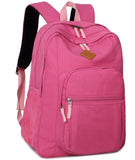 Abshoo Girls Solid Color Backpack For College Women Water Resistant School Bag (Rose Red) - backpacks4less.com