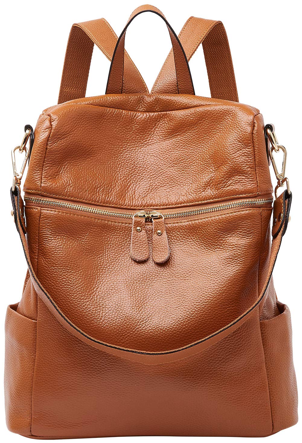  Banuce Fashion Italian Leather Convertible Backpack