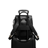 TUMI - Stanton Tori Flap Backpack - Black/Gold - backpacks4less.com