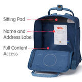 Fjallraven - Kanken Classic Backpack for Everyday, Royal Blue/Goose Eye - backpacks4less.com