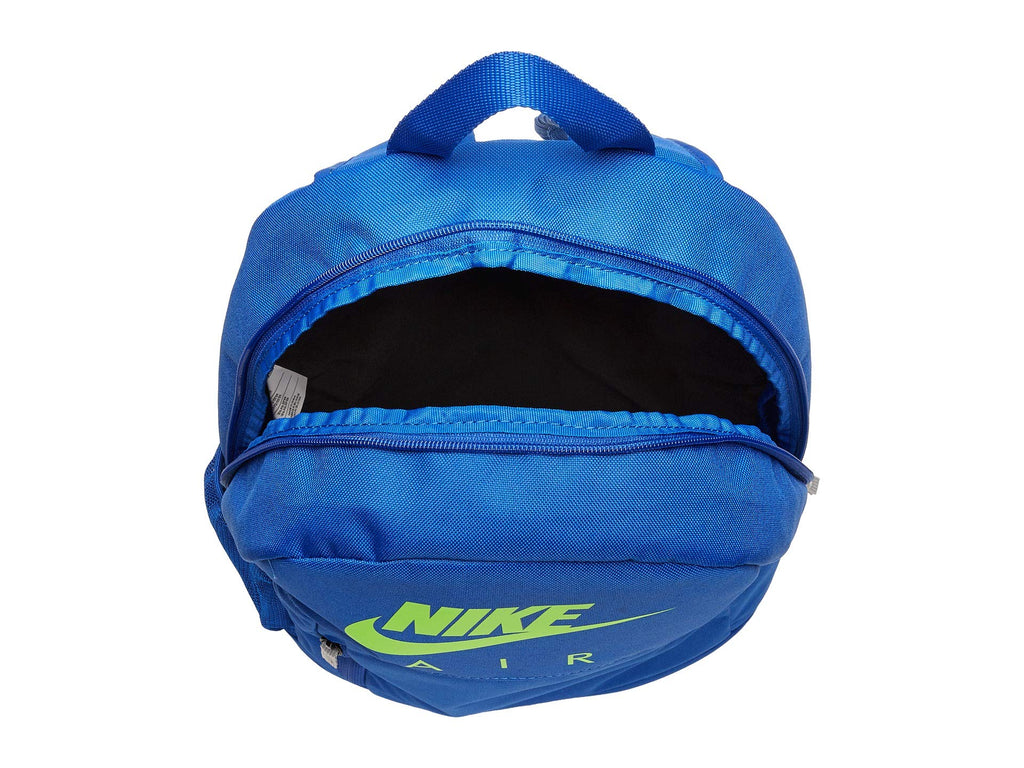electric green nike backpack user