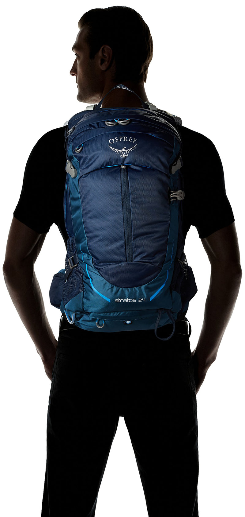 Osprey Packs Stratos 24 Hiking Backpack, Eclipse Blue, o/s, One Size - backpacks4less.com