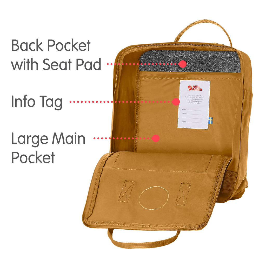 fjällräven kanken seat pad Fjallraven - Kanken Classic Backpack for Everyday, Acorn