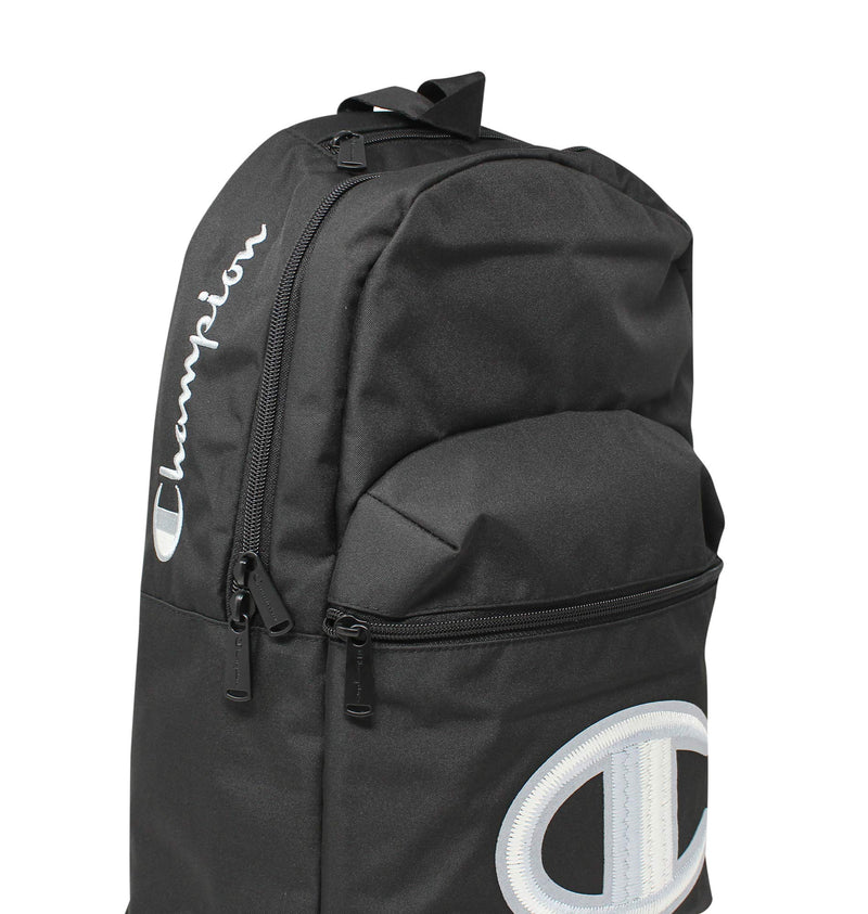 Champion Supersize Big "C" Chainstitch Backpack Black One Size - backpacks4less.com
