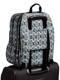 Vera Bradley Quilted Campus Backpack, Signature Cotton (Grey/Paisley Stripes, One Size) - backpacks4less.com