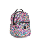 Kipling Seoul Large 15" Laptop Printed Backpack Wild Melody - backpacks4less.com