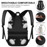 Travel Laptop Backpack, Anti Theft Business Laptop Backpack with USB Charging Port and Headphone Interface fits Under 17.3" Laptop, for College Student Work Men & Women - backpacks4less.com