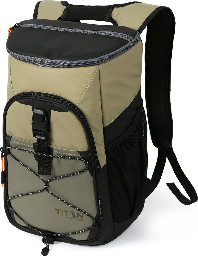 Arctic Zone Titan Deep Freeze 24 Can Backpack Cooler, Moss - backpacks4less.com